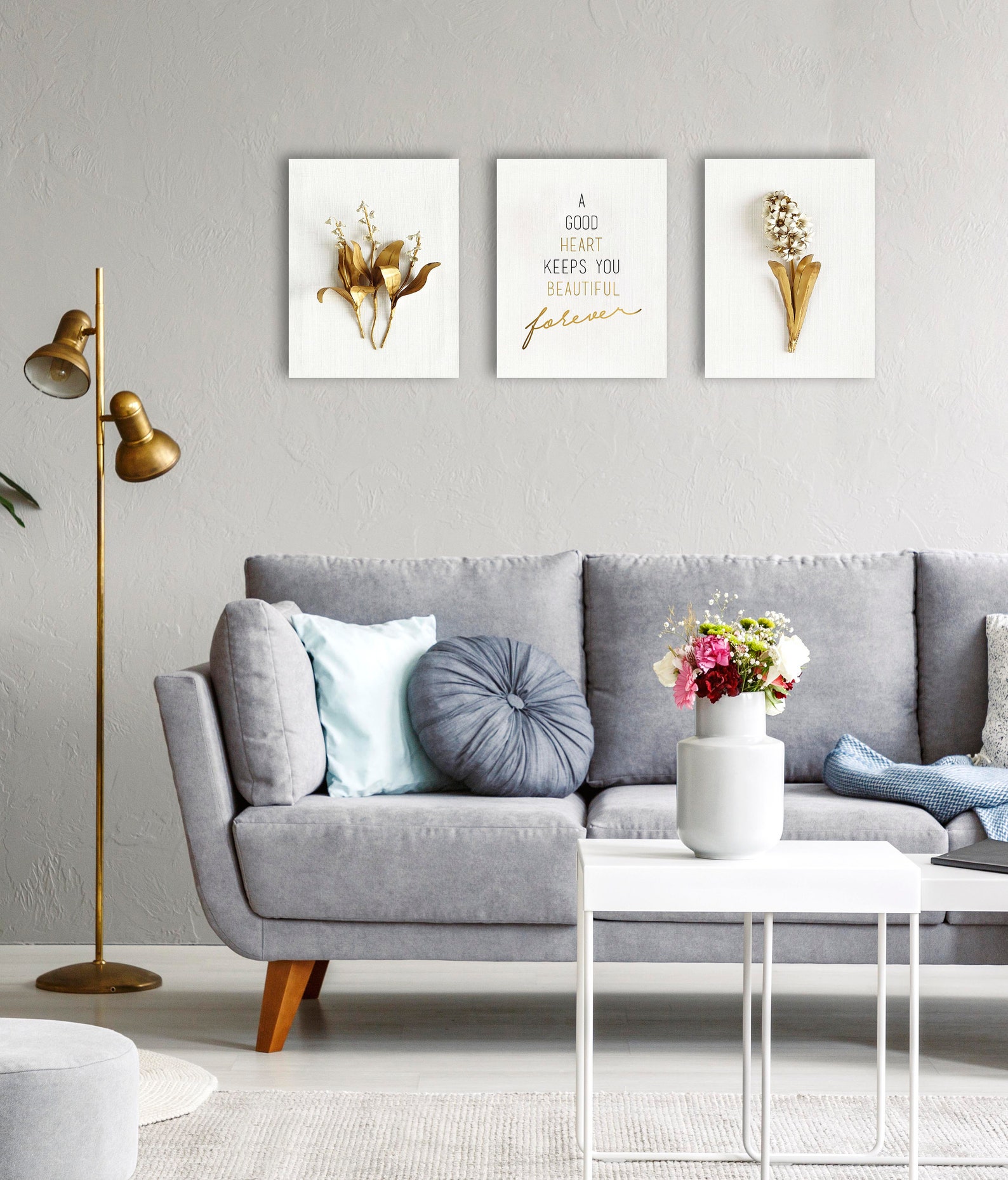 Wall Art for Bedroom Canvas Prints Size Set of 3 Panels Etsy