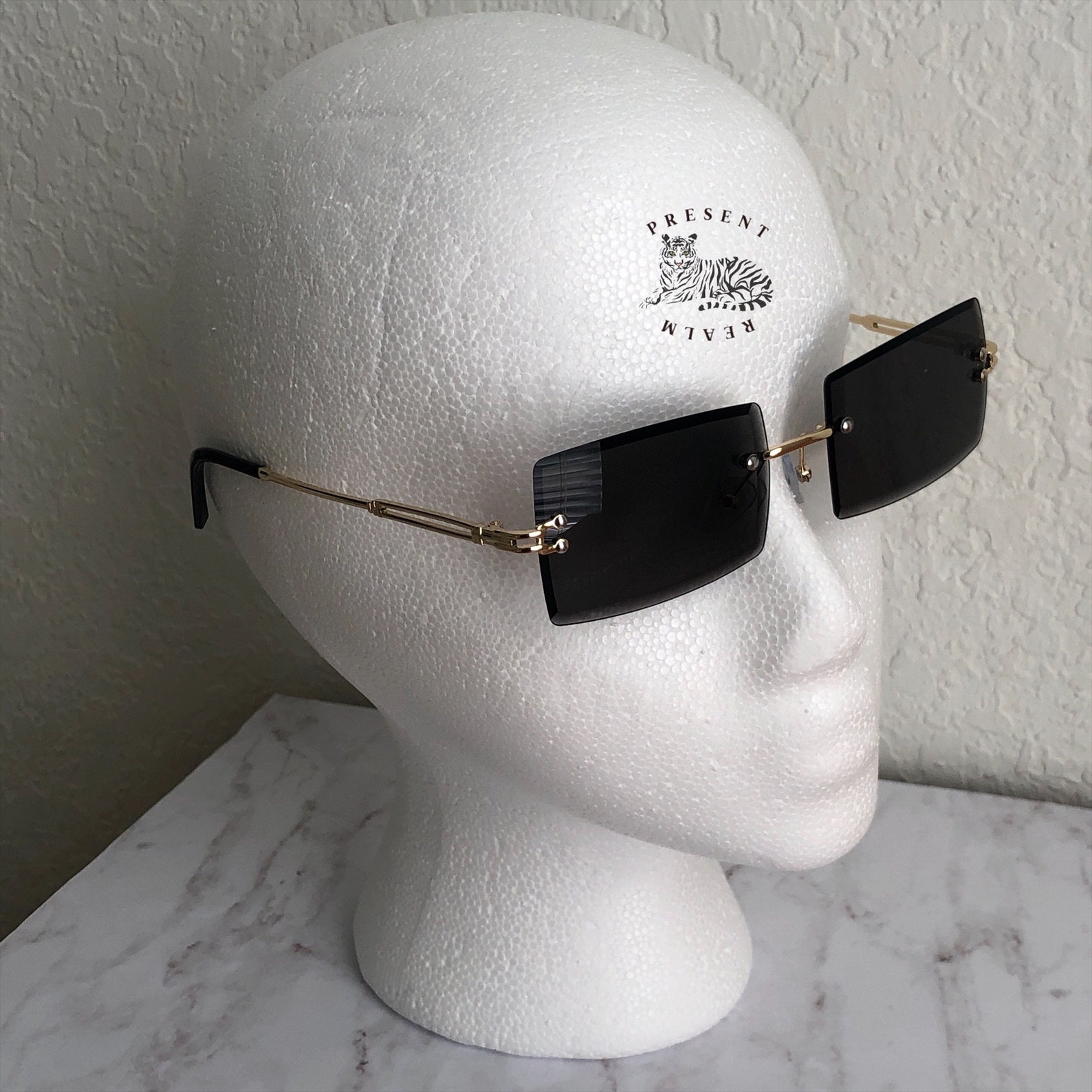 Vintage Y2K Style Rimless Sunglasses for Men Women Framless Etsy