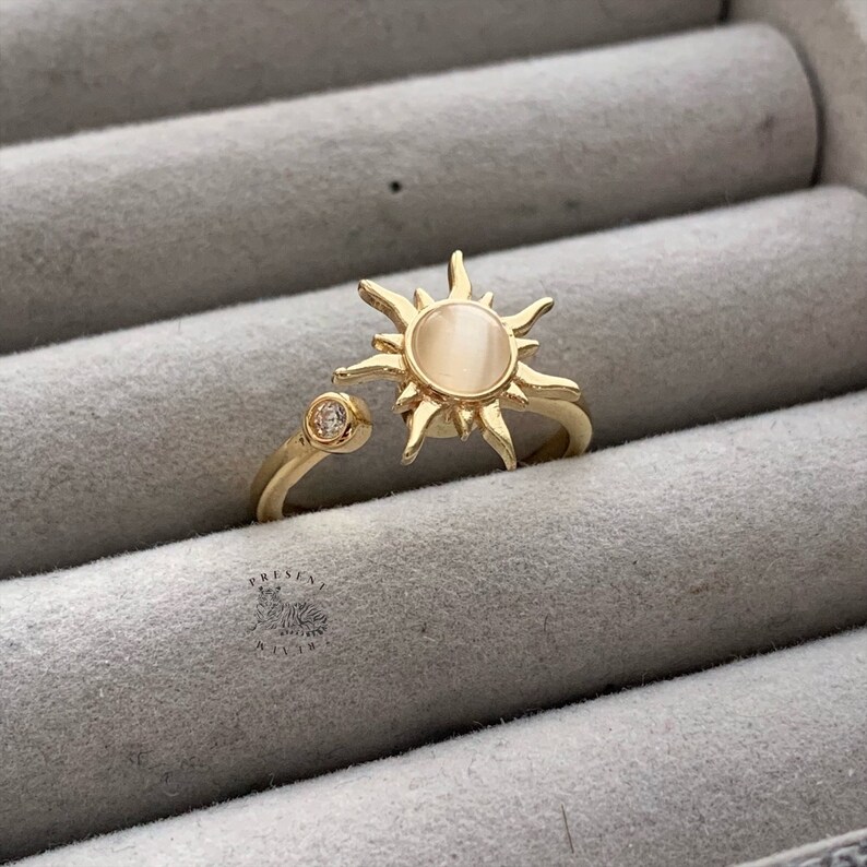 Fidget Ring Gold Fidget Ring Set Spinner Ring Pack Anxiety - Etsy