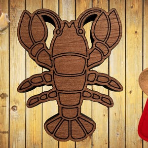 Exotic Wood Trivet - Unique Lobster Design