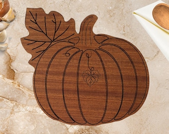 Handmade Pumpkin Wood Trivets - Cozy Fall Kitchen Decor (Set of 2)