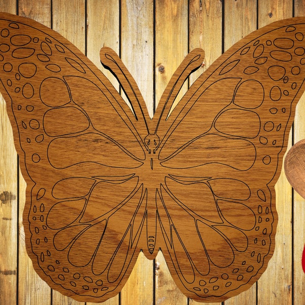Unique Sapele Wood Engraved Butterfly Trivet for Hot Pots and Pans, Mothers Day Gift, Christmas Gift, Shower Gift, Birthday Friend 3 Sizes