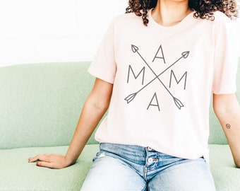 MAMA Screen Print TShirt For Women, Empowerment Gift, Feminist Gift, Motivational T Shirt