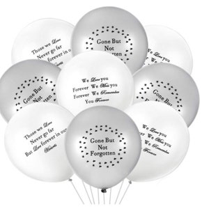 30 pcs Memorial Biodegradable  Balloons / Funeral Remembrance Balloons / Funeral Memorial Decor/Memorial Balloon Release