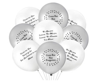 30 pcs Memorial Biodegradable  Balloons / Funeral Remembrance Balloons / Funeral Memorial Decor/Memorial Balloon Release