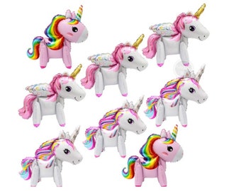 Single Source Party Supplies Rainbow Unicorn Shape Mylar/Foil Balloon twtdream unicorn-001