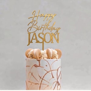 Jason Topper Personalized Birthday Cake Topper, Custom Wood or Acrylic - Etsy