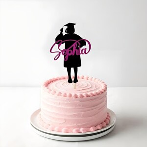Personalized Girl Graduation Cake Topper /Class of 2025 Graduation Party Décor / Seniors Cake Topper/Personalized Grad Sign