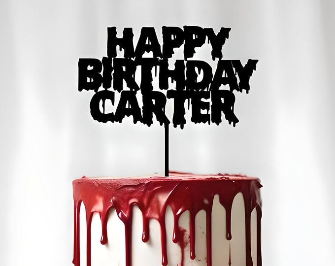 thumbnail image 2 of Spooky Halloween Birthday Cake Topper For Kids' Seychelles 2 of 12