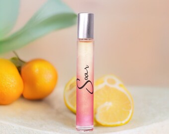 Citrus Perfume with Ginger, Amber, Green Tea and Musk for Women Handcrafted Fragrance