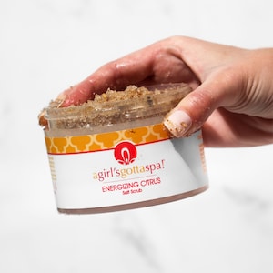 Dead Sea Salt Body Scrub with Citrus Essential Oils | Exfoliating | Vegan and Cruelty Free