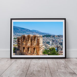 Athens Greece Print, Travel Poster, Greece Photography Digital Wall Art Print, Home Decor Wall Art Print, Instant Digital Download
