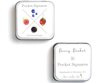 Note Cards Set of 40, Berry Basket Edition