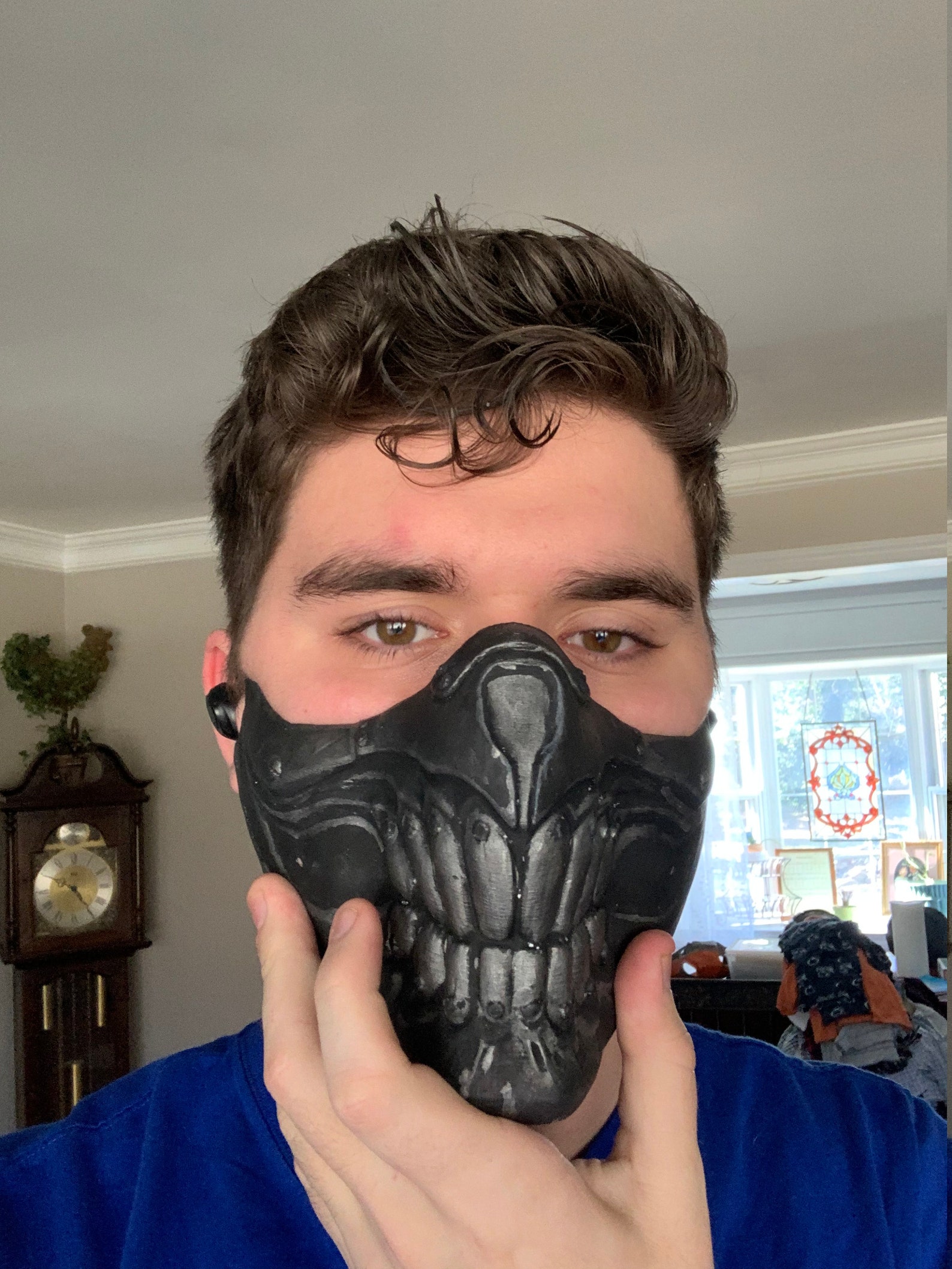 Máscara de joe inmortan de plata Etsy