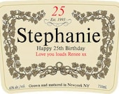 Personalised Liquor Bottle Label Cognac - Birthday - Christmas - Wedding Gift - Cognac - Whiskey Bottle Label - Party Favour Xmas 2021