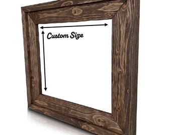 Custom Size Picture Frame | Made to Order Rustic Wood Frames | Barnwood Style Picture Frame