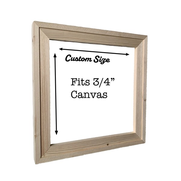 Custom Size Frame Thick Wood Etsy