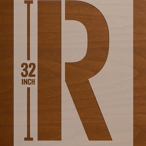 Large Letter & Number Stencil – 10 Mil Mylar – 12" 18" 32" Sizes – Reusable Character Stencil for Parking Lot, Signs, Business Marking