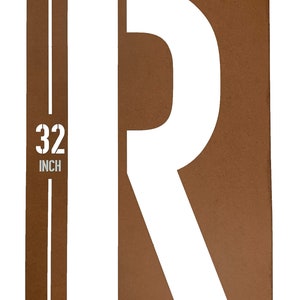 Large Letter Stencil | 32 Inch, 18 Inch, 12 Inch Stencils | Select Your Own Letters or Numbers | Giant Stencils