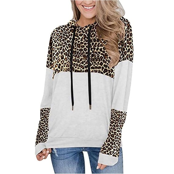 leopard sweatshirt womens