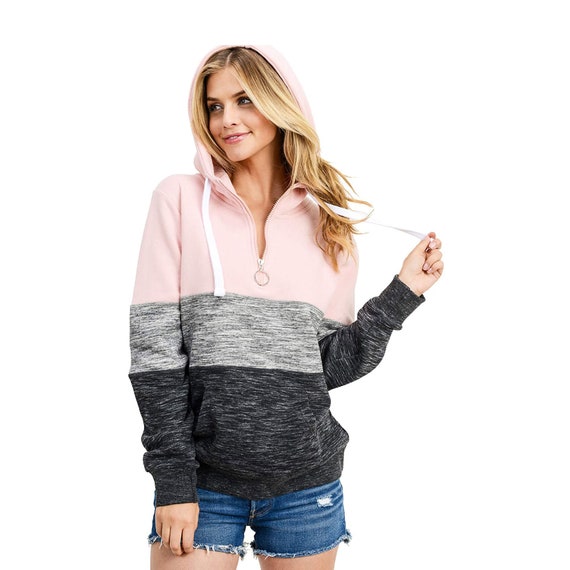 Womens Fashion 1/4 Zip Pullover Sweatshirt Floral Camouflage Printed Color Block Blouse T-Shirt Tops with Pocket Womens Fashion 1/4 Zip Pullover Sweatshirt Floral Camouflage Printed Color Block Blouse T-Shirt Tops with Pocket