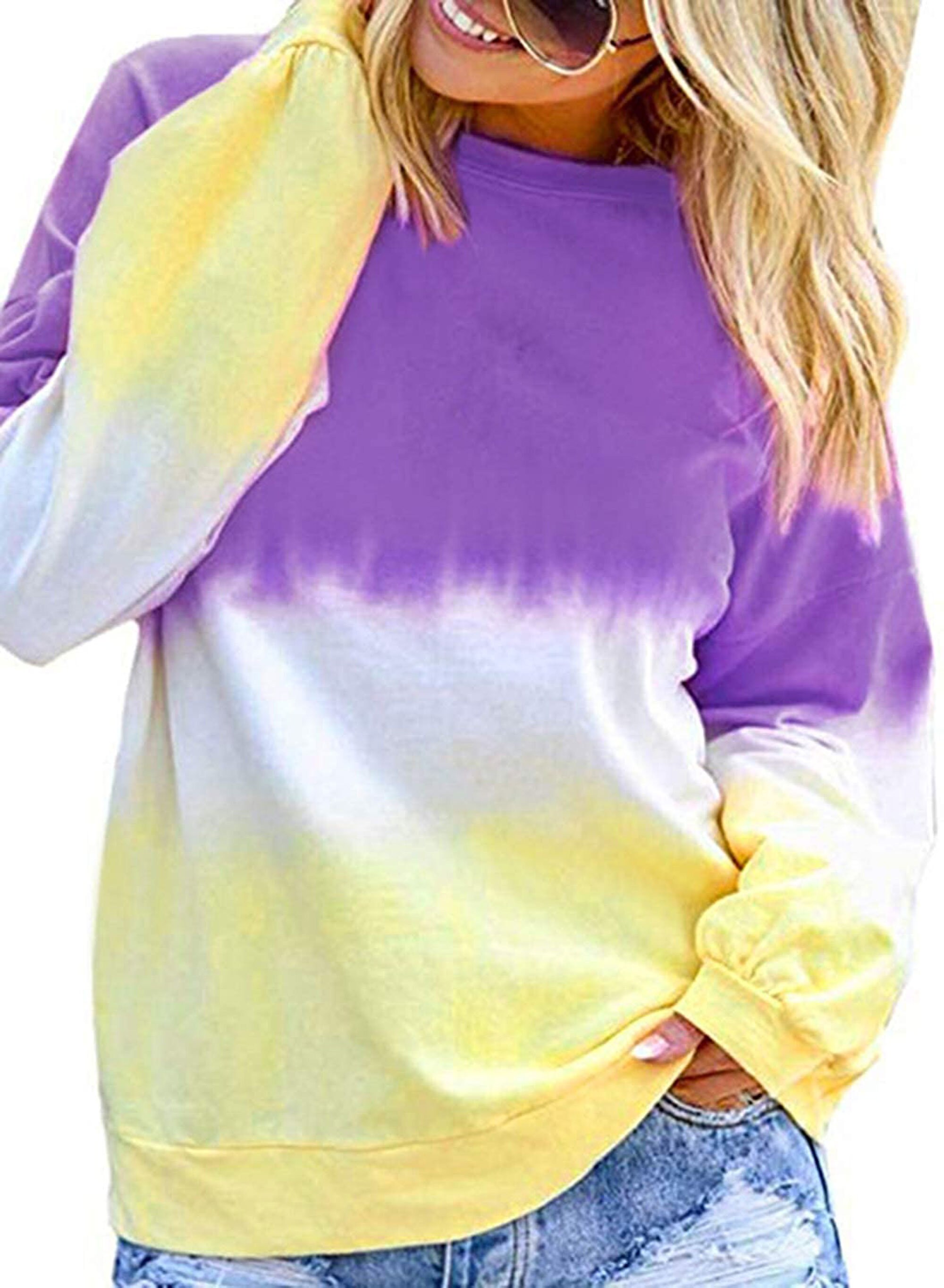 Tie Dye Crewneck Sweatshirt Tie Dye Shirt Tye Dyed XXL Long Etsy