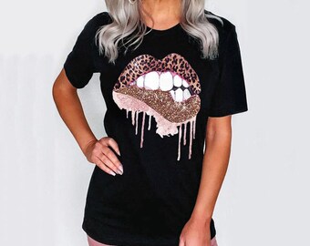 tee shirt with lips