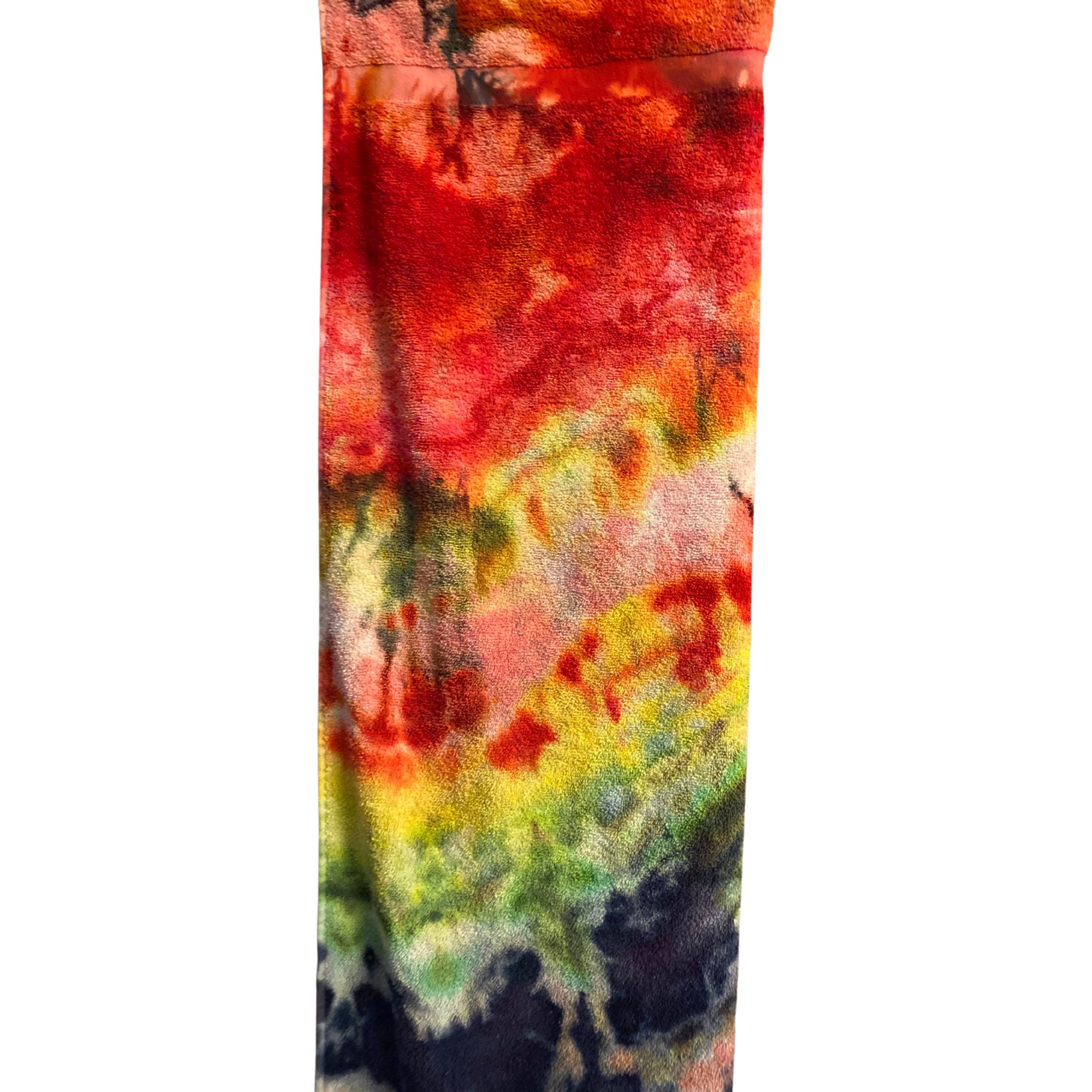 Hand Dyed Cotton Tie Dye Towel Rainbow | Etsy