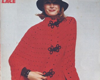Vintage 1960s Crochet Coat Pattern: Women's Sizes 10-16 (PDF Pattern)