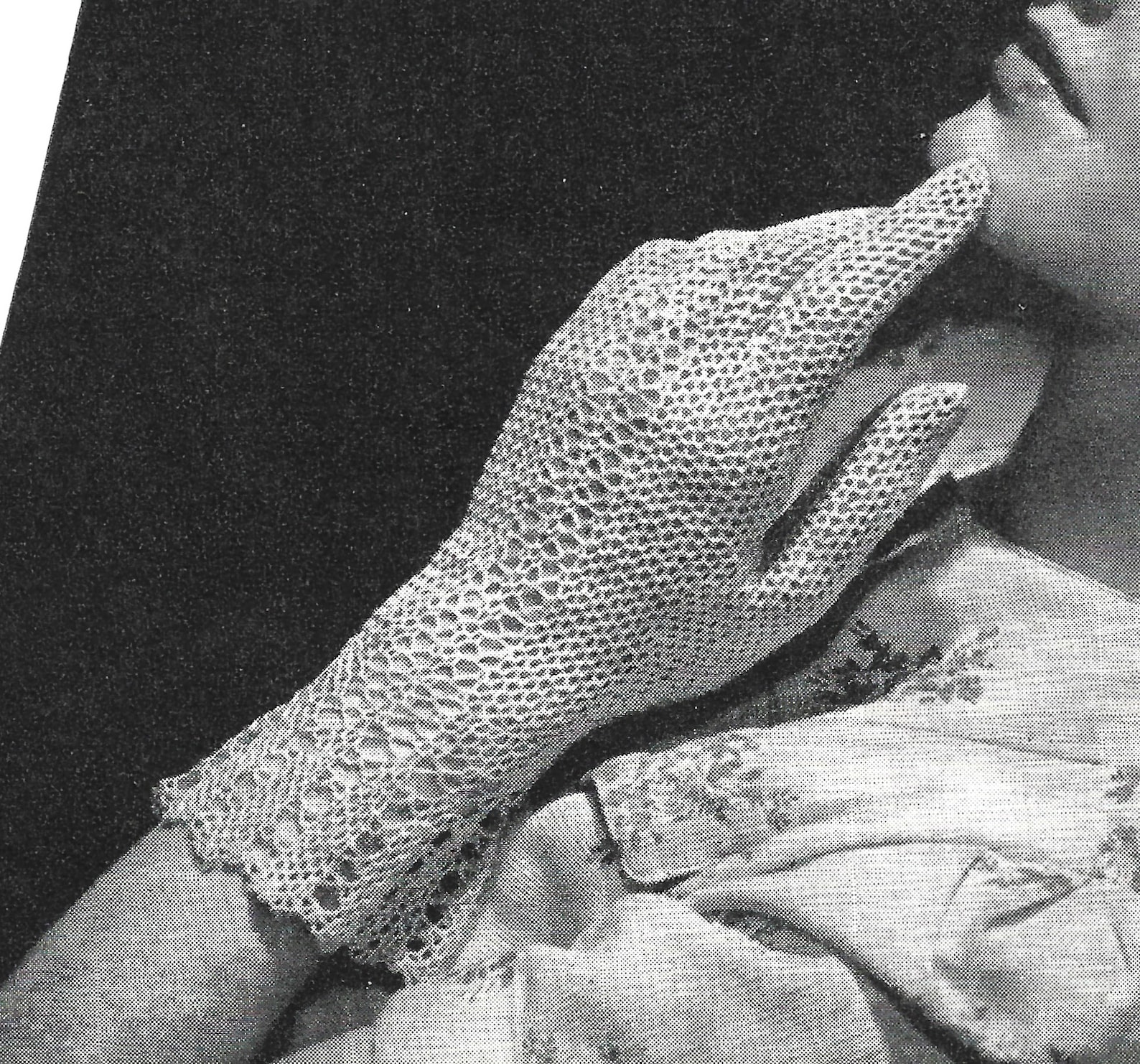 Beautiful Elegant Crochet Gloves Vintage Pattern From Etsy