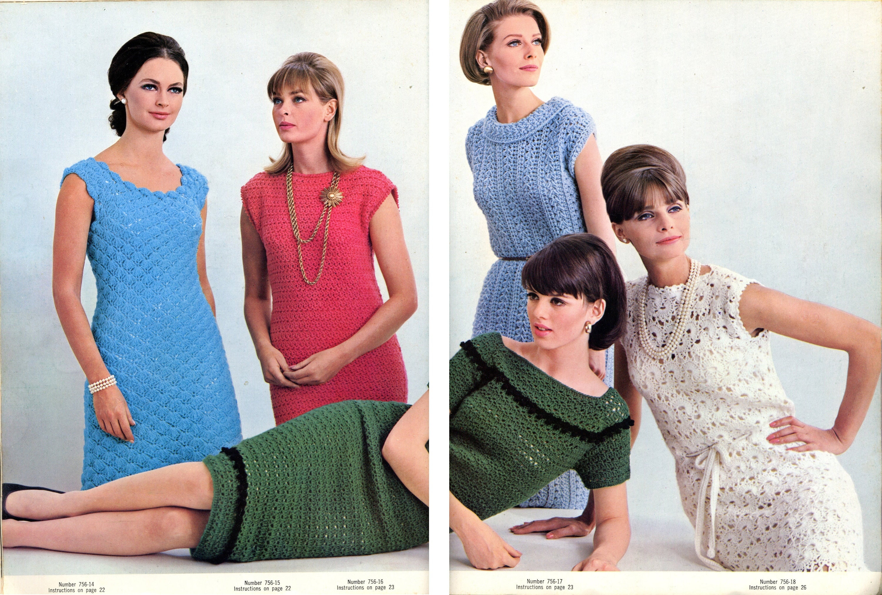 38 Crochet Dress Patterns for Every Season, from Breezy Summer Styles to Heirloom... 26 Crochet dresses 1960's style