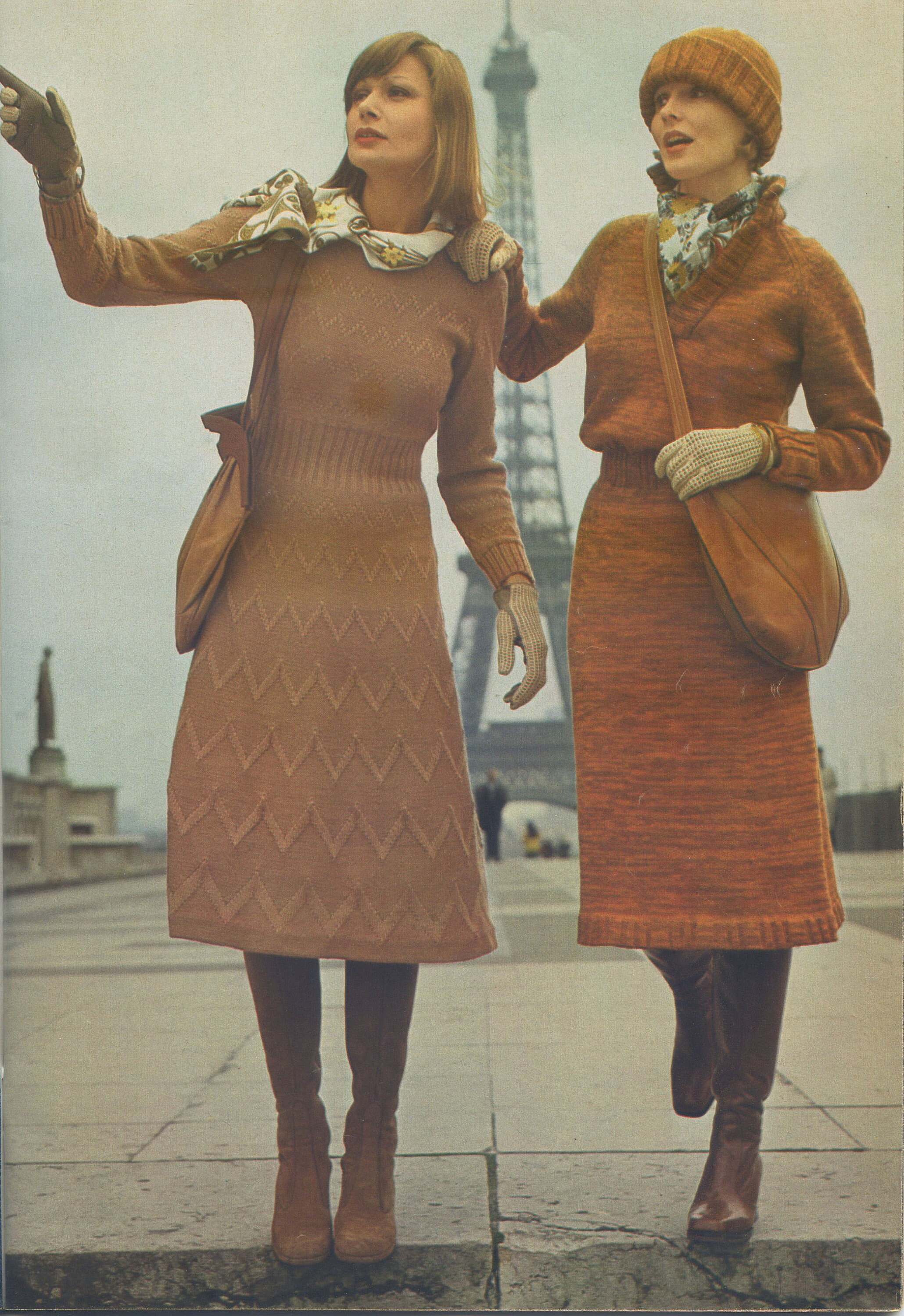 1970's Knitted Dresses, High Quality Cleaned Vintage Pattern UK