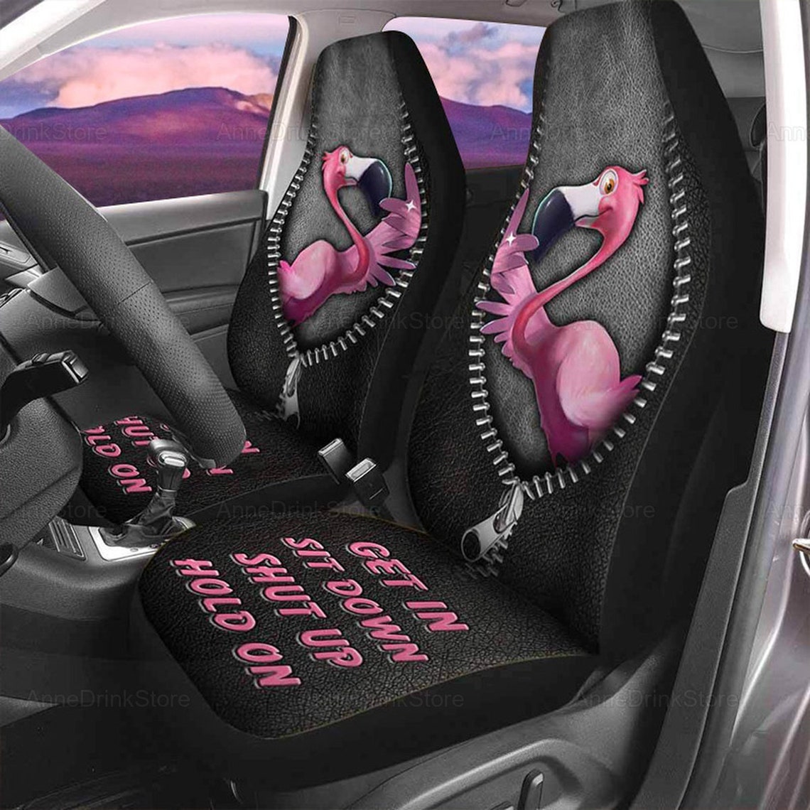 Flamingo Car Seat Covers Flamingo Seat Cover Flamingo Etsy UK