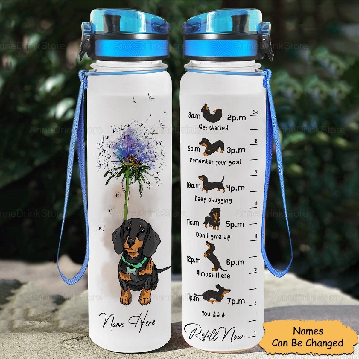 Worldwide shipping available Dandelion Butterfly Motivational Water