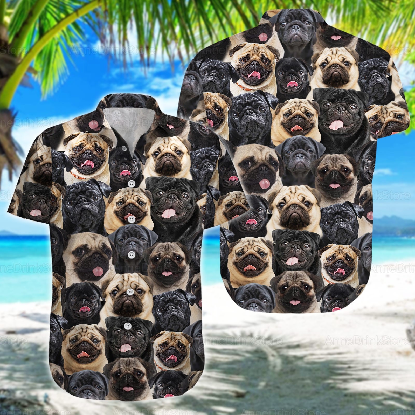 pug shirts for guys