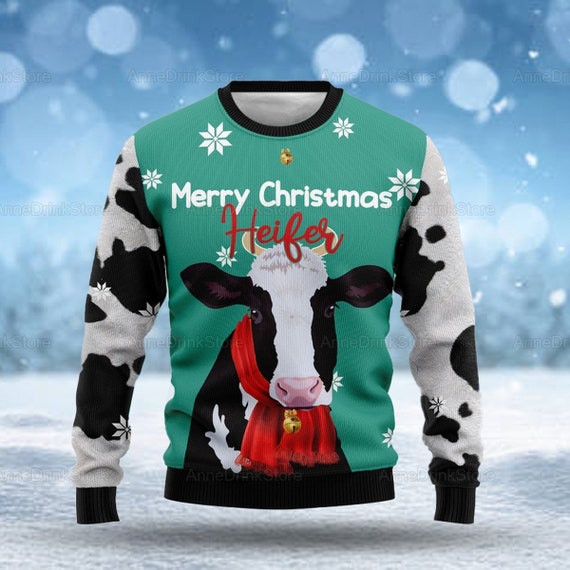 cow ugly sweater
