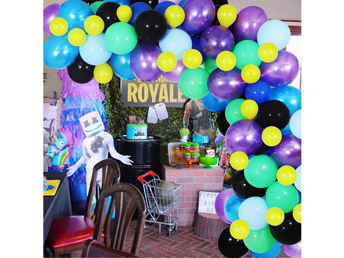 Video Game Party Balloon Garland Kit 113PCS 12Inch Balloon Etsy