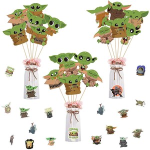Baby Yoda Birthday Party Decorations Honeycomb Centerpiece Baby Yoda 3d Party Supplies Baby Yoda Party Favors For Table Centerpiece Party Ms
