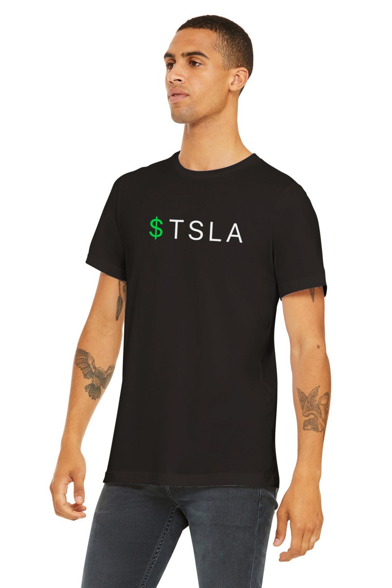 Tesla Stock Ticker Symbol TSLA T-shirt | Etsy