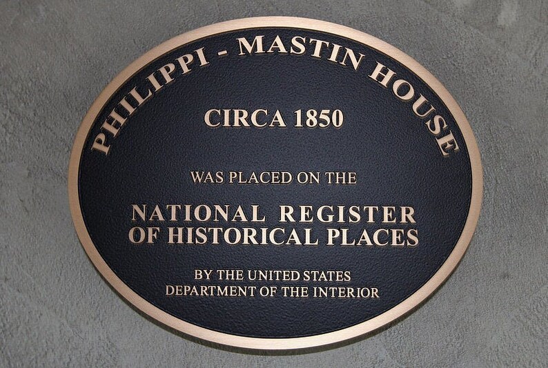 Cast Bronze Oval National Register of Historic Places Plaque Etsy