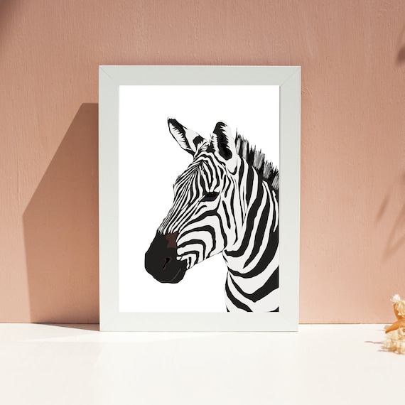 CUSTOM Background Zebra Print Printable Wall Art Art Prints - Etsy