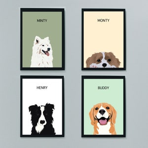Custom Pet Portrait | Digital Art File | Custom gift | Personalised gift | Gifts for pet lovers | Custom dog portrait | Custom cat portrait