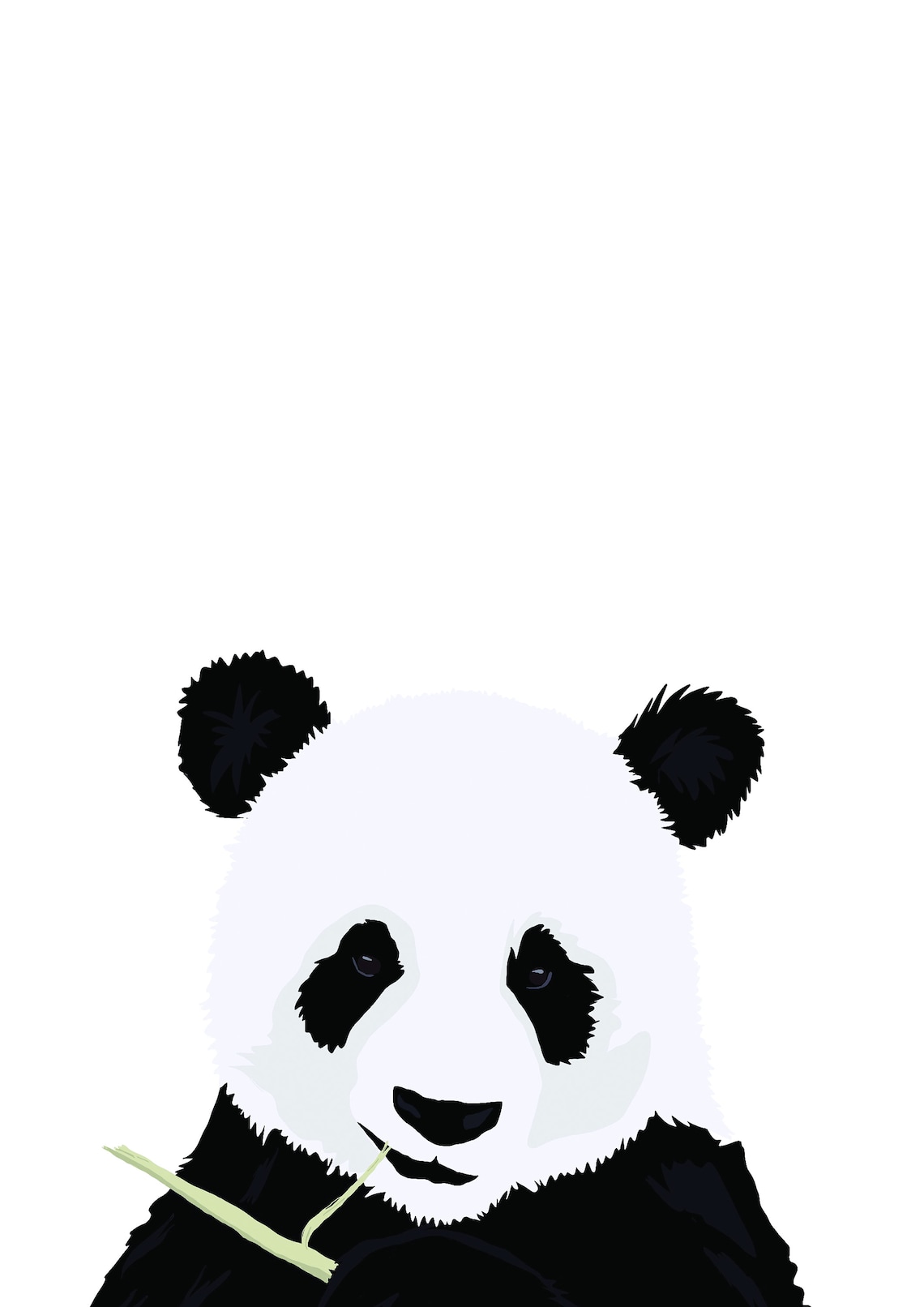 Panda print set of 3 Printable wall art Art prints Digital | Etsy