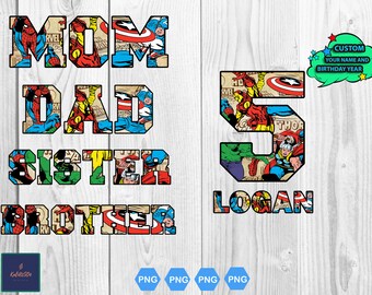 Download Avengers Birthday Svg Etsy