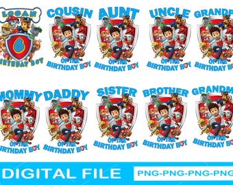 Download Paw Patrol Birthday Shirt Svg Etsy