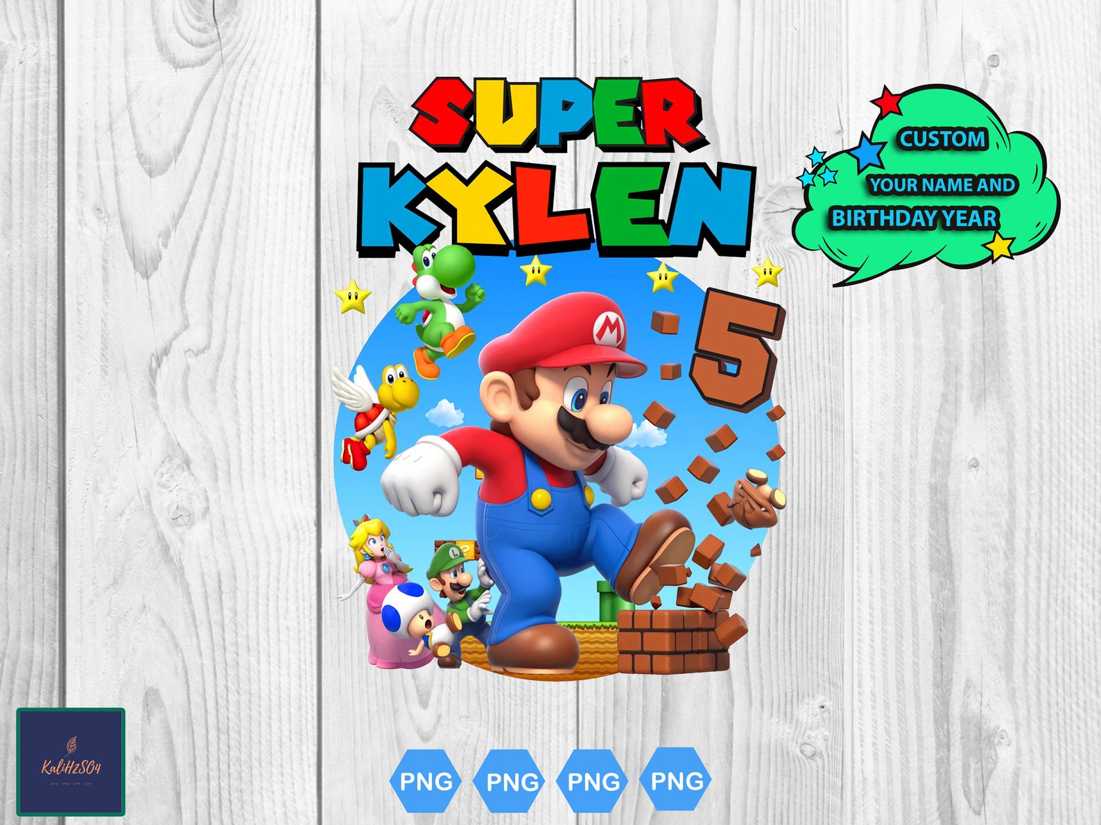 Super Mario Geburtstag PNG Super Geburtstag junge Png Super Etsy