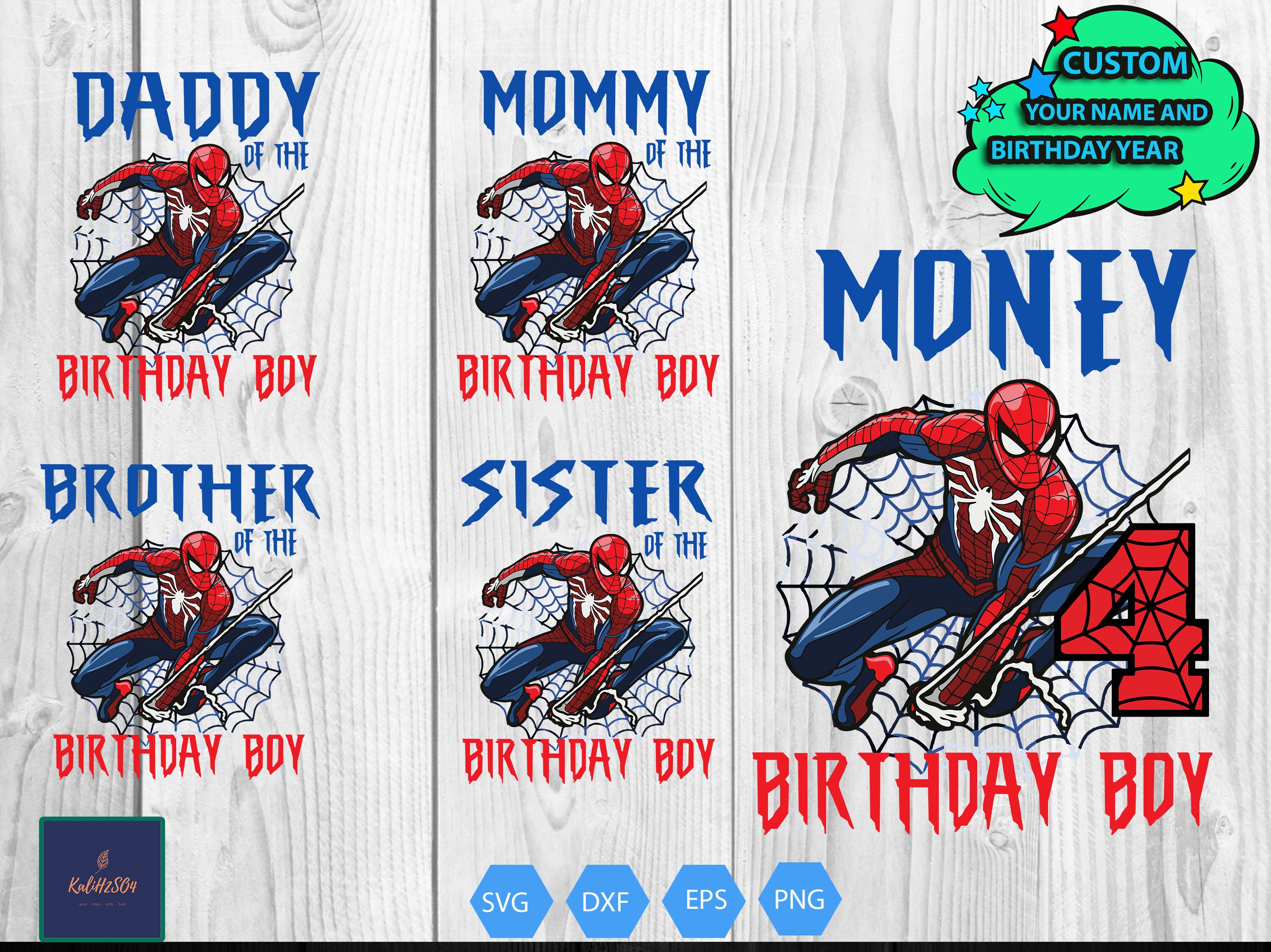 Spiderman Birthday SvgSpiderman Birthday Boy SvgFamily | Etsy