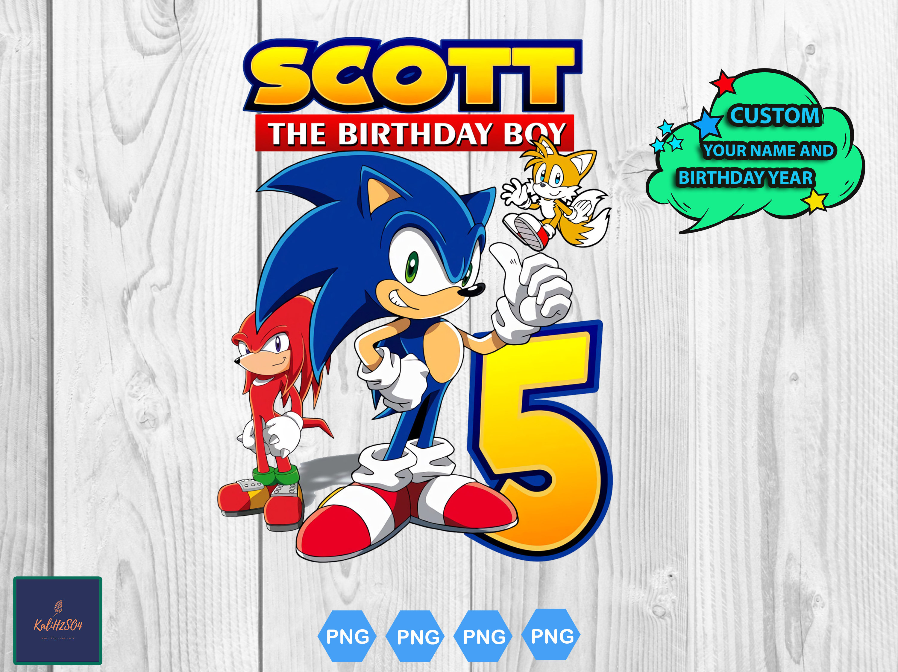 Printable Sonic The Hedgehog Birthday - Il Fullxfull.3039453003 4imm