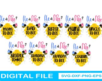 He Or She Svg Etsy