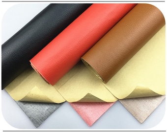 Self-Adhesive Leather, Decorative Leather Fabric,Artificial Leather,Band-aid Faux Leather Fabric, Repair Leather Fabric,By The Half Yard